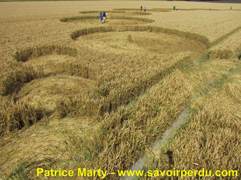 Etchilhampton (2), Wiltshire crop circle, aerial photo 46